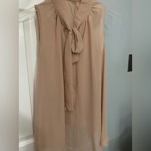Sheer top with bow